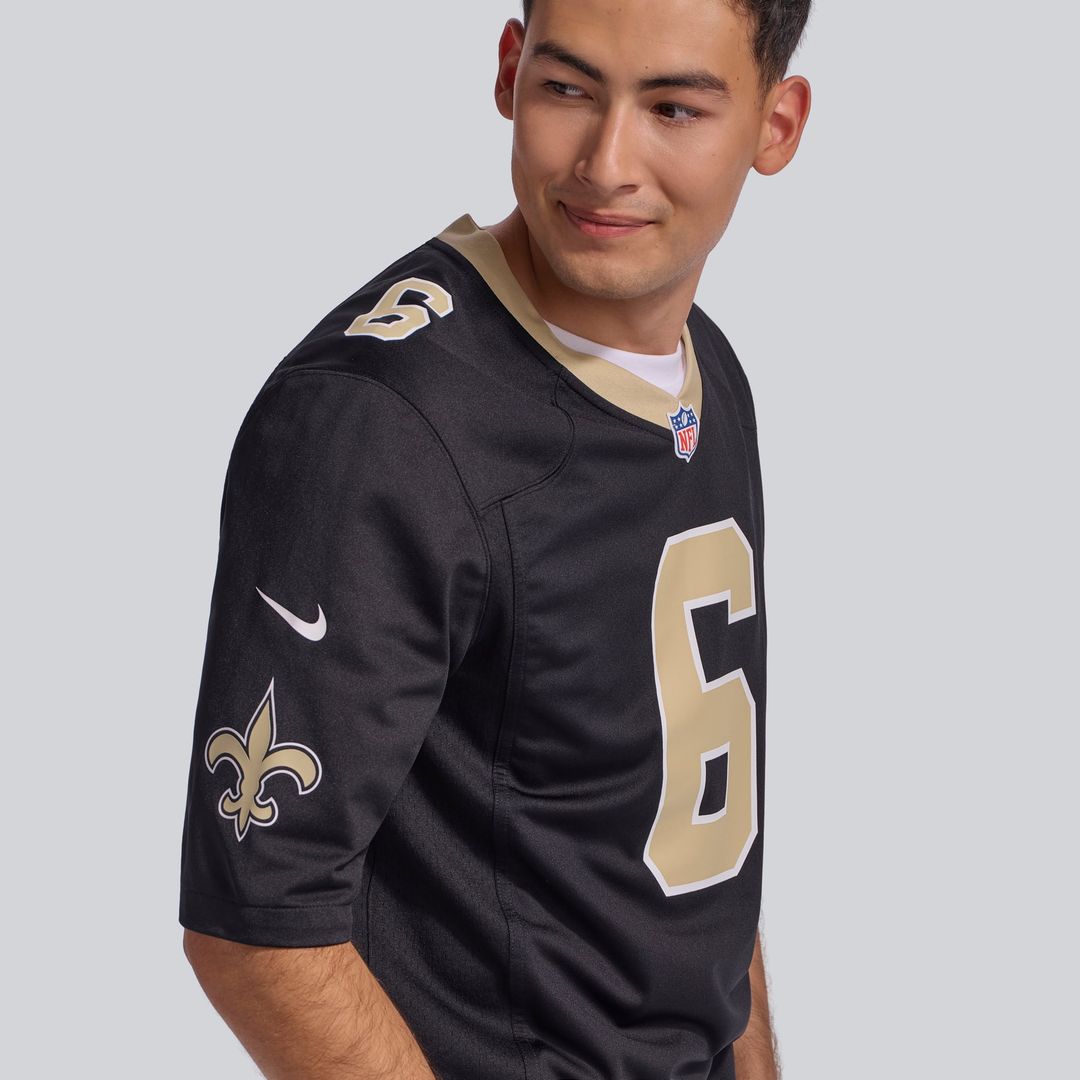 New Orleans Saints Tyler Shough Nike Alternate Game Player Jersey - Gold