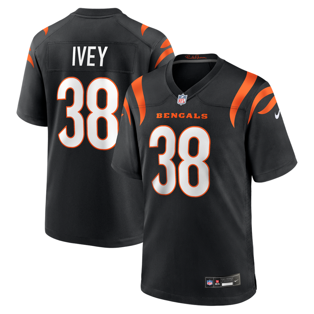 Cincinnati Bengals DJ Ivey Nike Team Game Jersey - Black