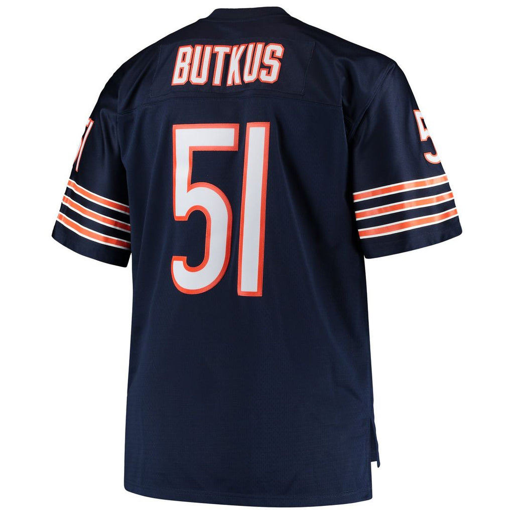 Chicago Bears Dick Butkus Mitchell & Ness Big & Tall 1966 Retired Player Replica Jersey - Navy