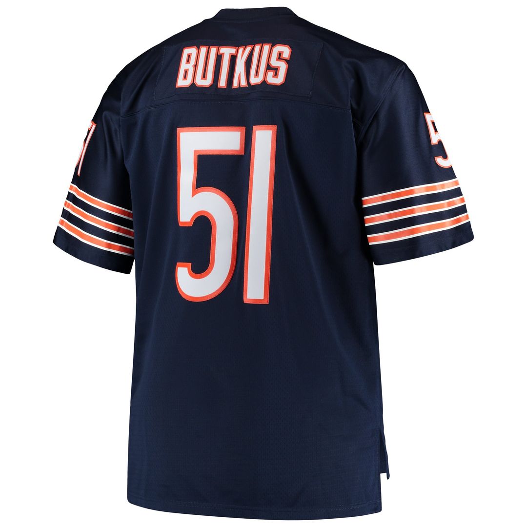 Chicago Bears Dick Butkus Mitchell & Ness Big & Tall 1966 Retired Player Replica Jersey - Navy