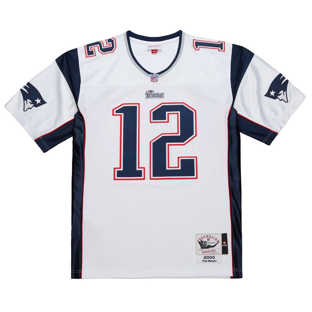 New England Patriots Tom Brady Mitchell & Ness 2000 Big & Tall Legacy Replica Jersey - White