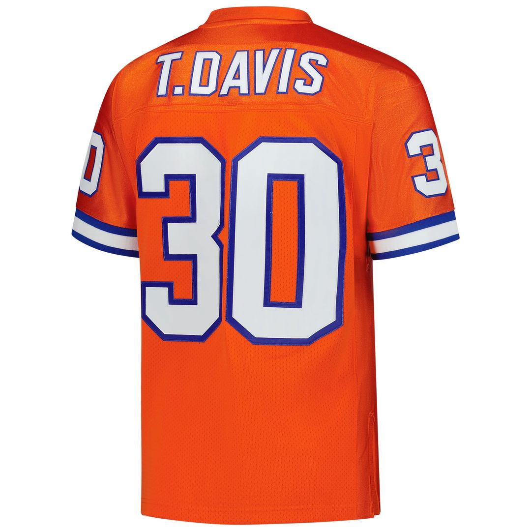 Denver Broncos Terrell Davis Mitchell & Ness 1995 Authentic Throwback Retired Player Jersey - Orange