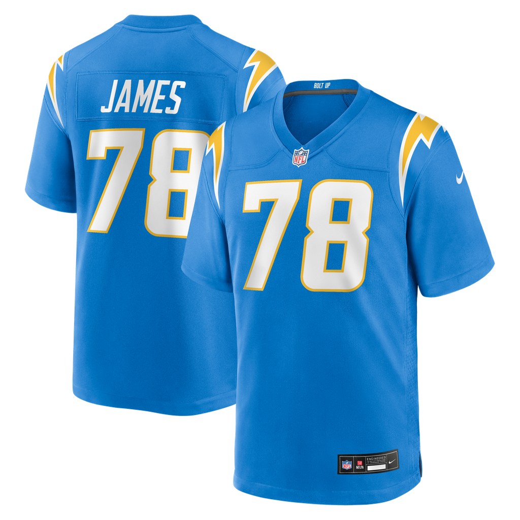 Los Angeles Chargers Andre James Nike Team Game Jersey - Powder Blue