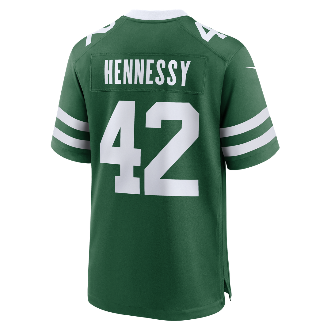 New York Jets Thomas Hennessy Nike Team Game Jersey - Legacy Green