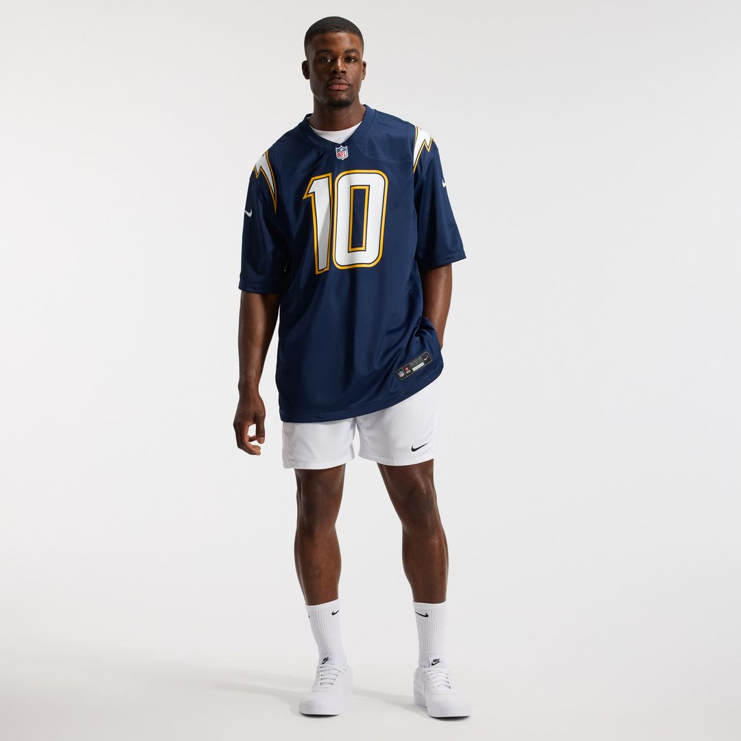 Los Angeles Chargers Justin Herbert Nike Alternate Super Chargers Game Player Jersey - Navy
