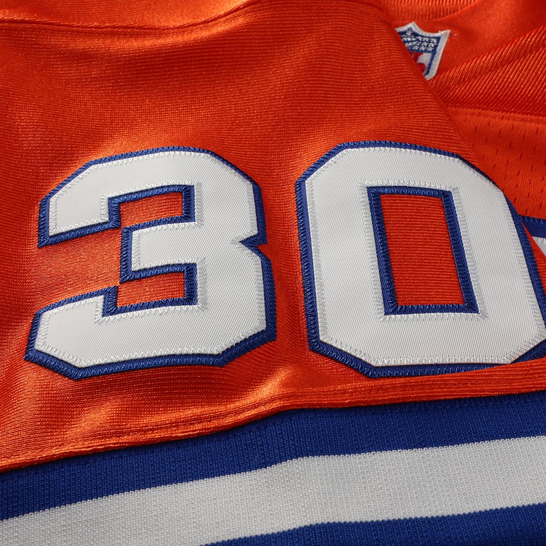 Denver Broncos Terrell Davis Mitchell & Ness 1995 Authentic Throwback Retired Player Jersey - Orange
