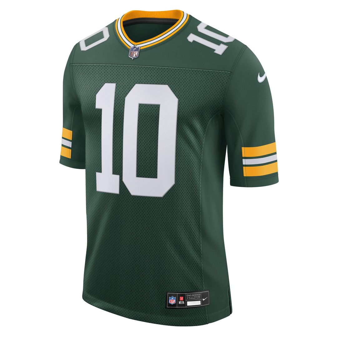 Green Bay Packers Jordan Love Nike Team Vapor Untouchable Limited Jersey - Green