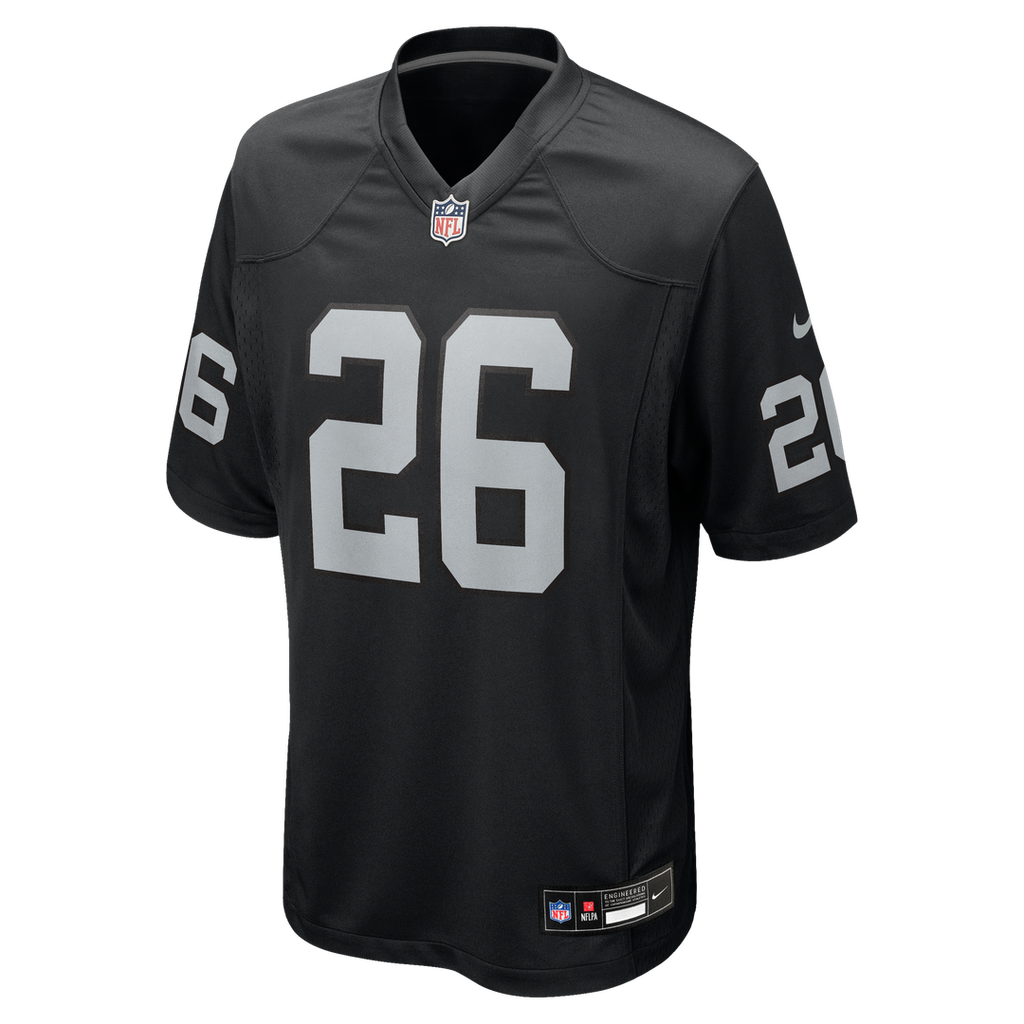 Las Vegas Raiders Darien Porter Nike Team Game Jersey - Black