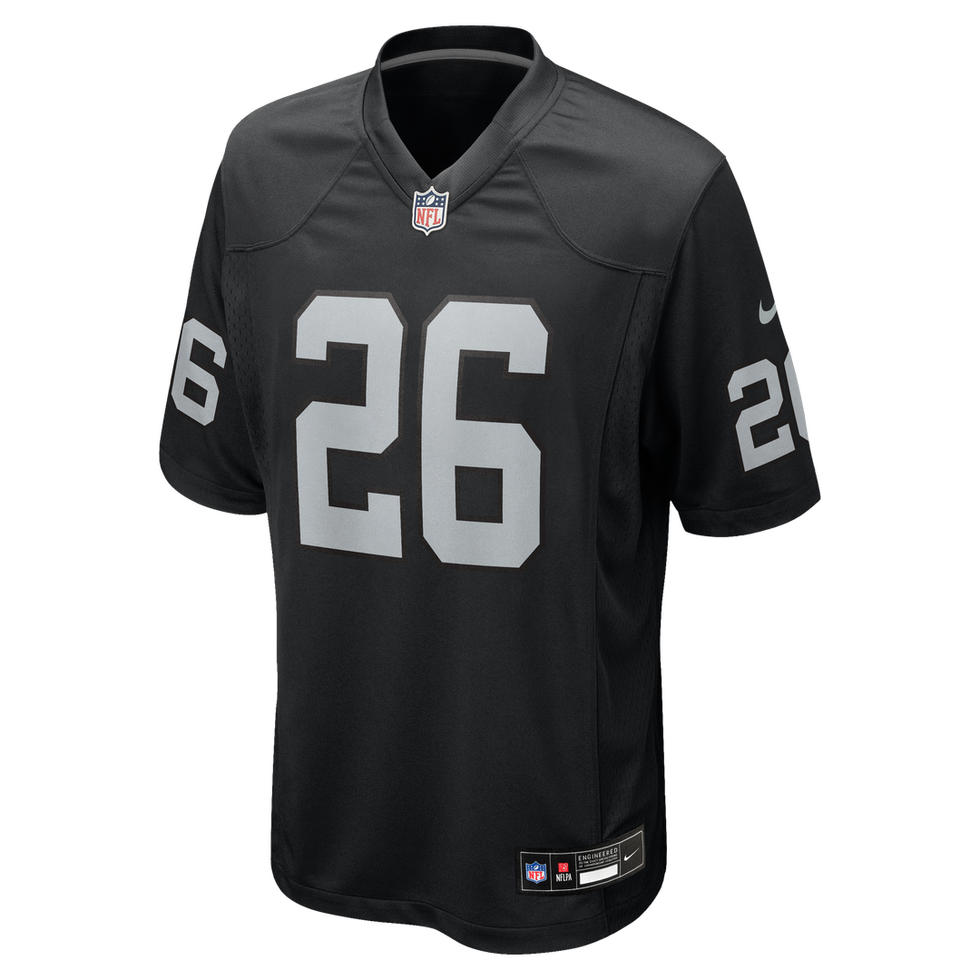 Las Vegas Raiders Darien Porter Nike Team Game Jersey - Black