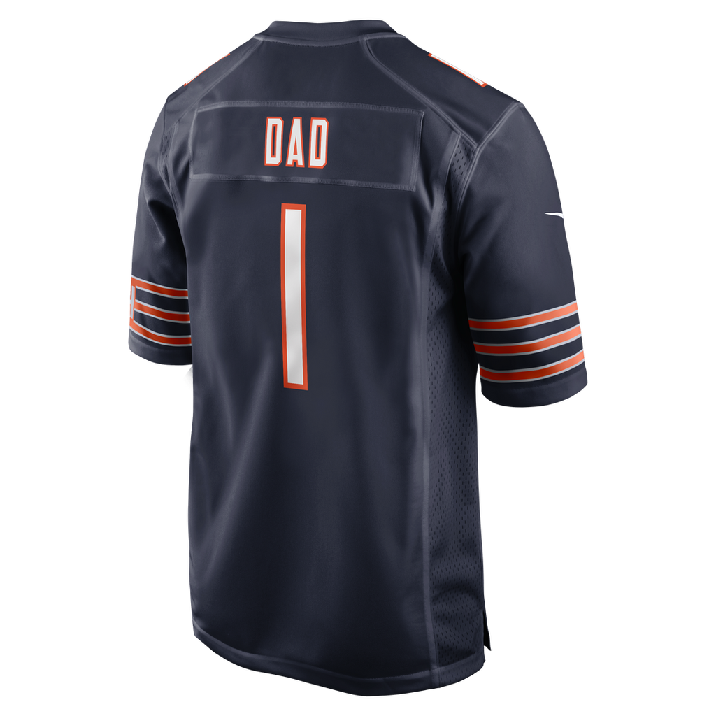 Chicago Bears Number 1 Dad Nike Game Jersey - Navy