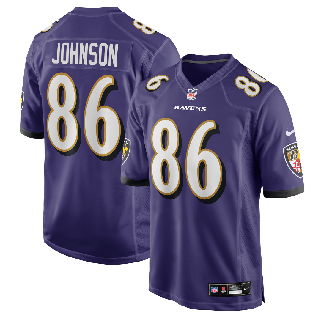 Baltimore Ravens Cornelius Johnson Nike Team Game Jersey - Purple