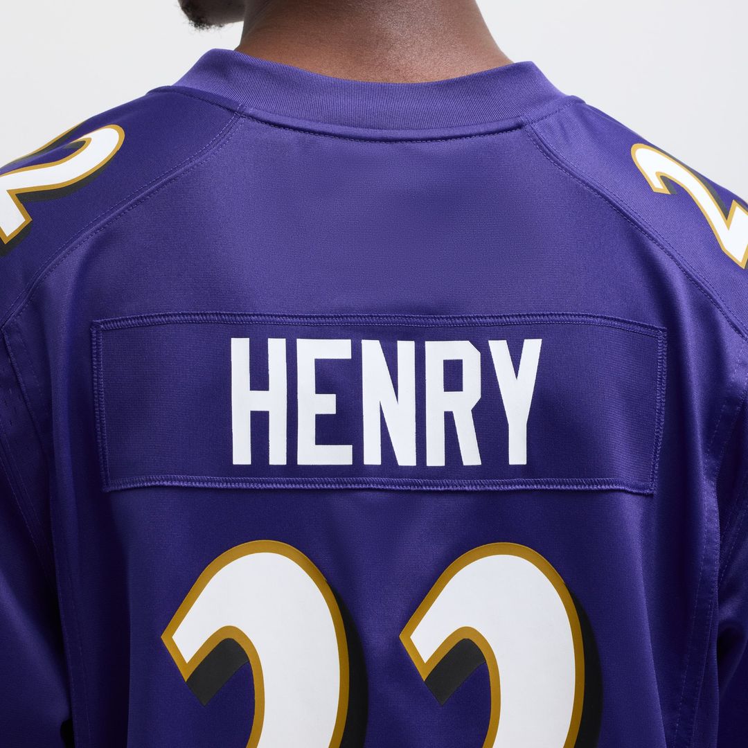 Baltimore Ravens Derrick Henry Nike Game Player Jersey - Purple