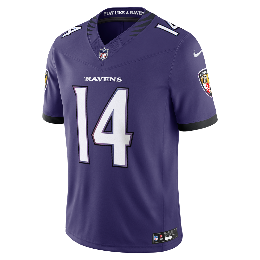 Baltimore Ravens Kyle Hamilton Nike Alternate Vapor F.U.S.E. Stitched Limited Jersey - Black