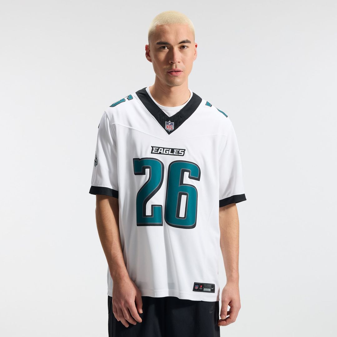 Philadelphia Eagles Saquon Barkley Nike Vapor F.U.S.E. Stitched Limited Jersey - White