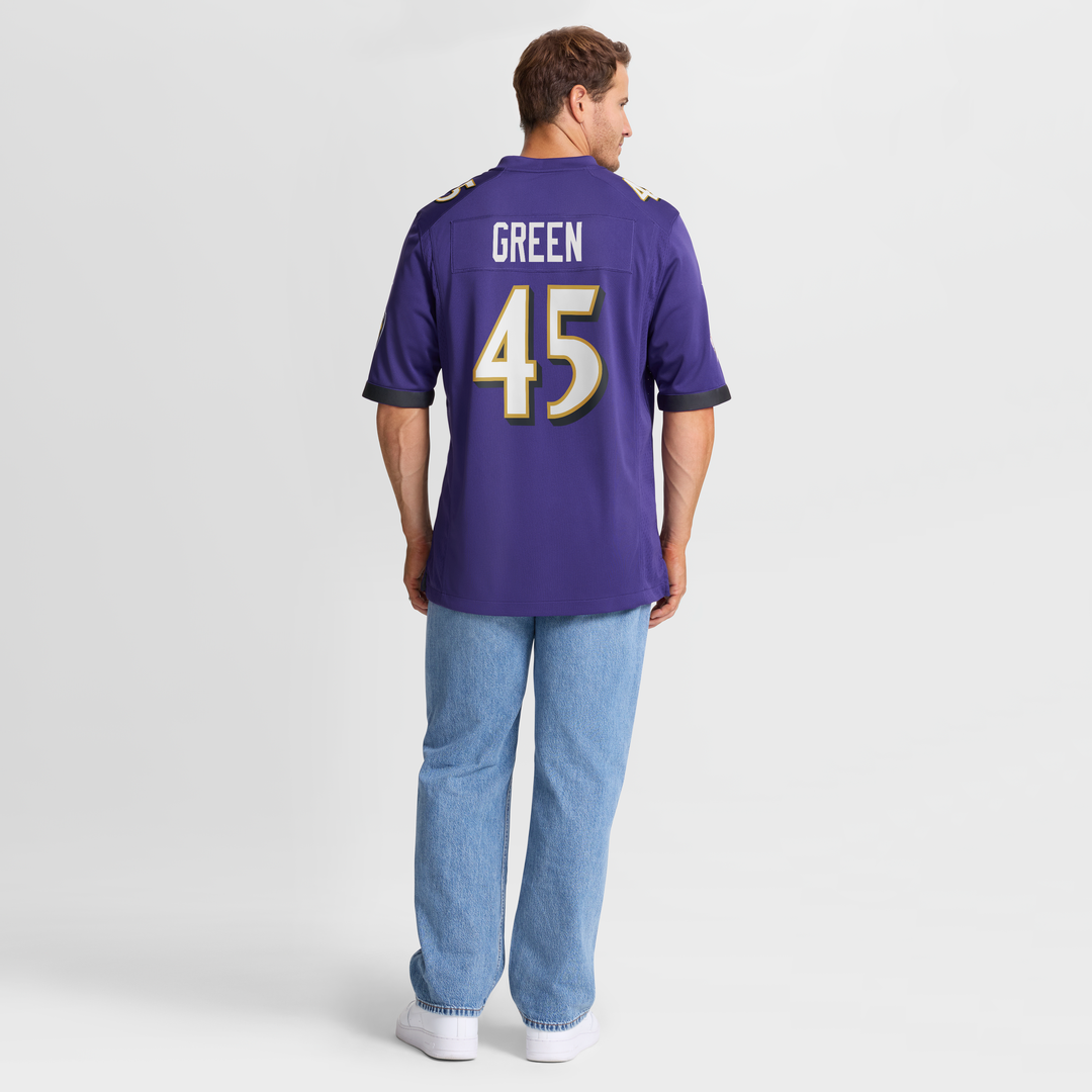 Baltimore Ravens Mike Green Nike Team Game Jersey - Purple
