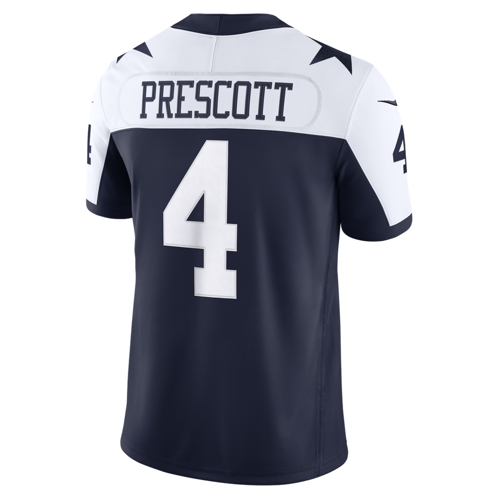 Dallas Cowboys Dak Prescott Nike Vapor F.U.S.E. Stitched Limited Jersey - White