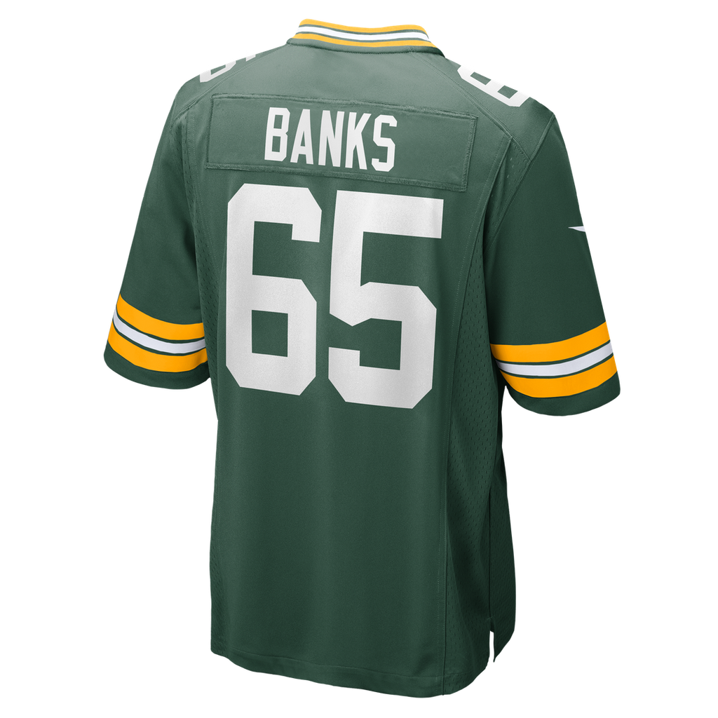 Green Bay Packers Aaron Banks Nike Team Game Jersey - Green