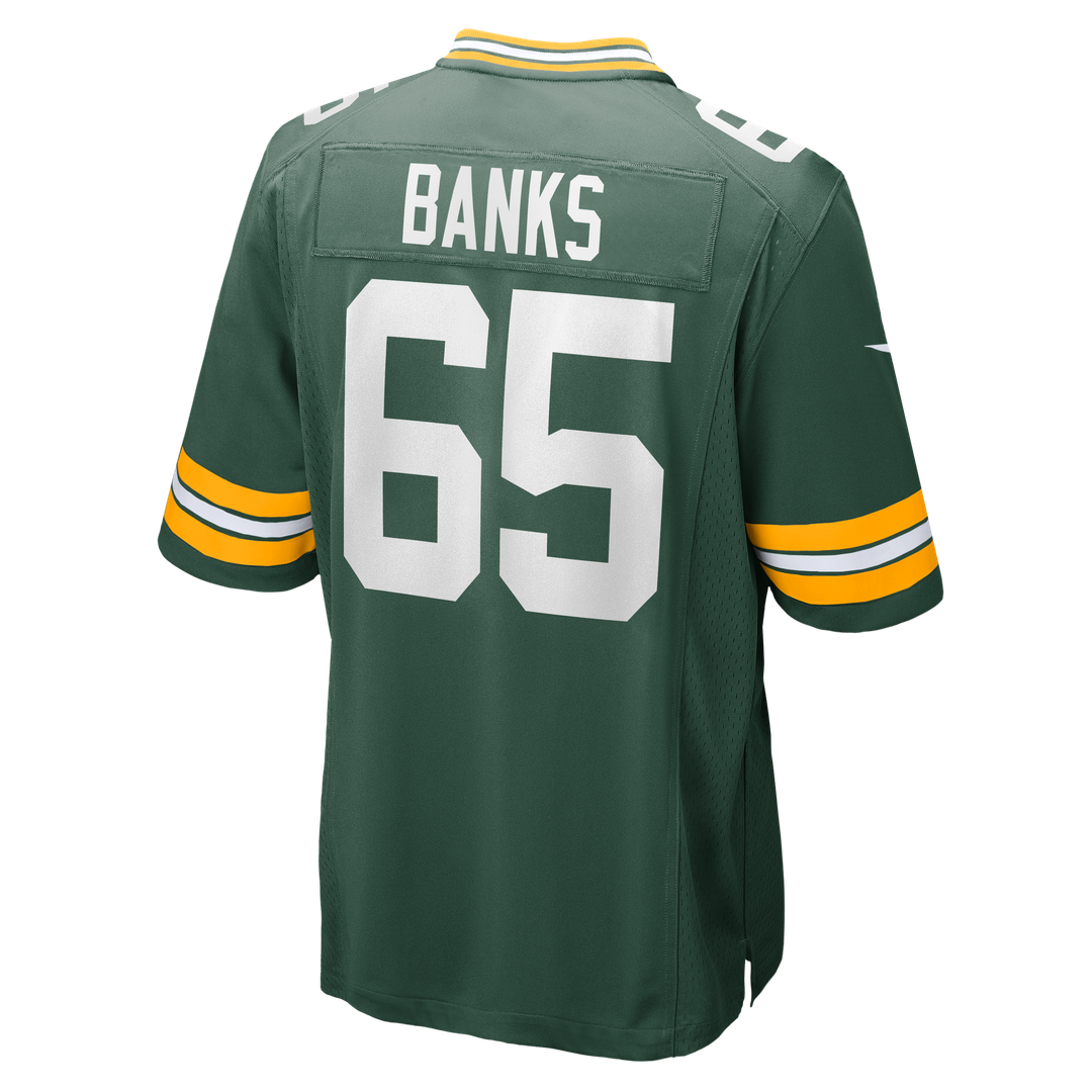 Green Bay Packers Aaron Banks Nike Team Game Jersey - Green