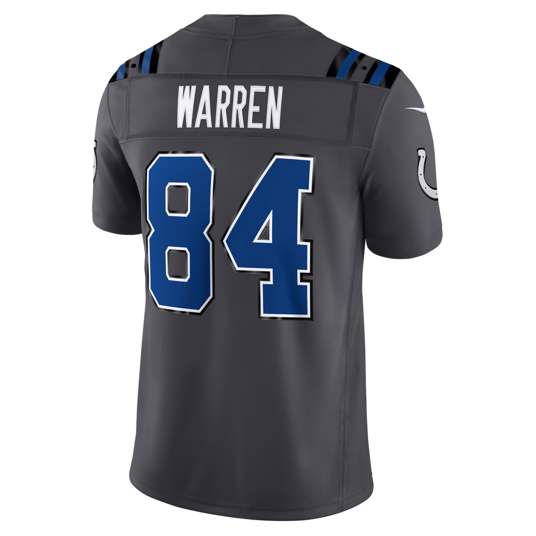 Indianapolis Colts Tyler Warren Nike 2026 Rivalries Collection Stitched Limited Jersey - Anthracite