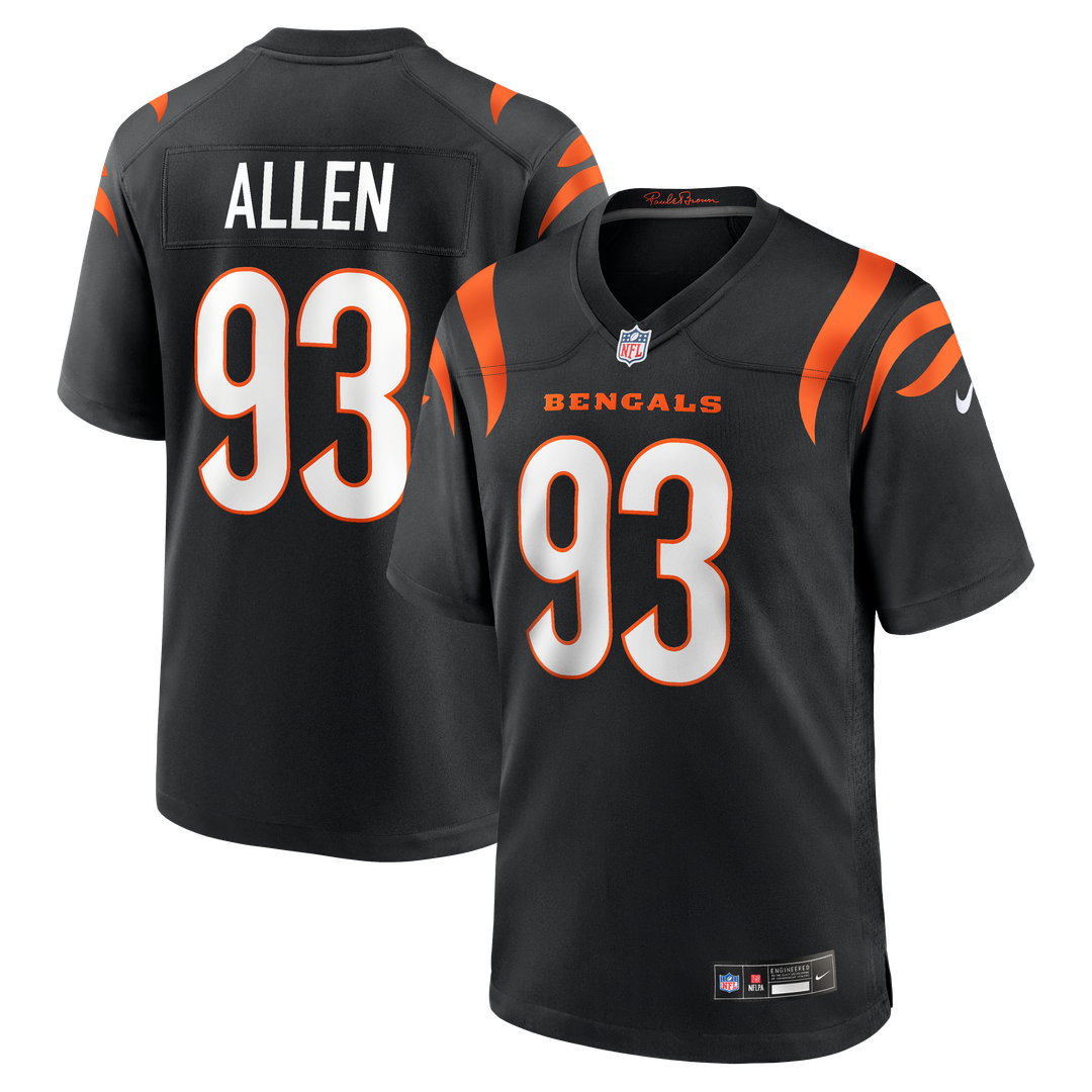 Cincinnati Bengals Jonathan Allen Nike Team Game Jersey - Black