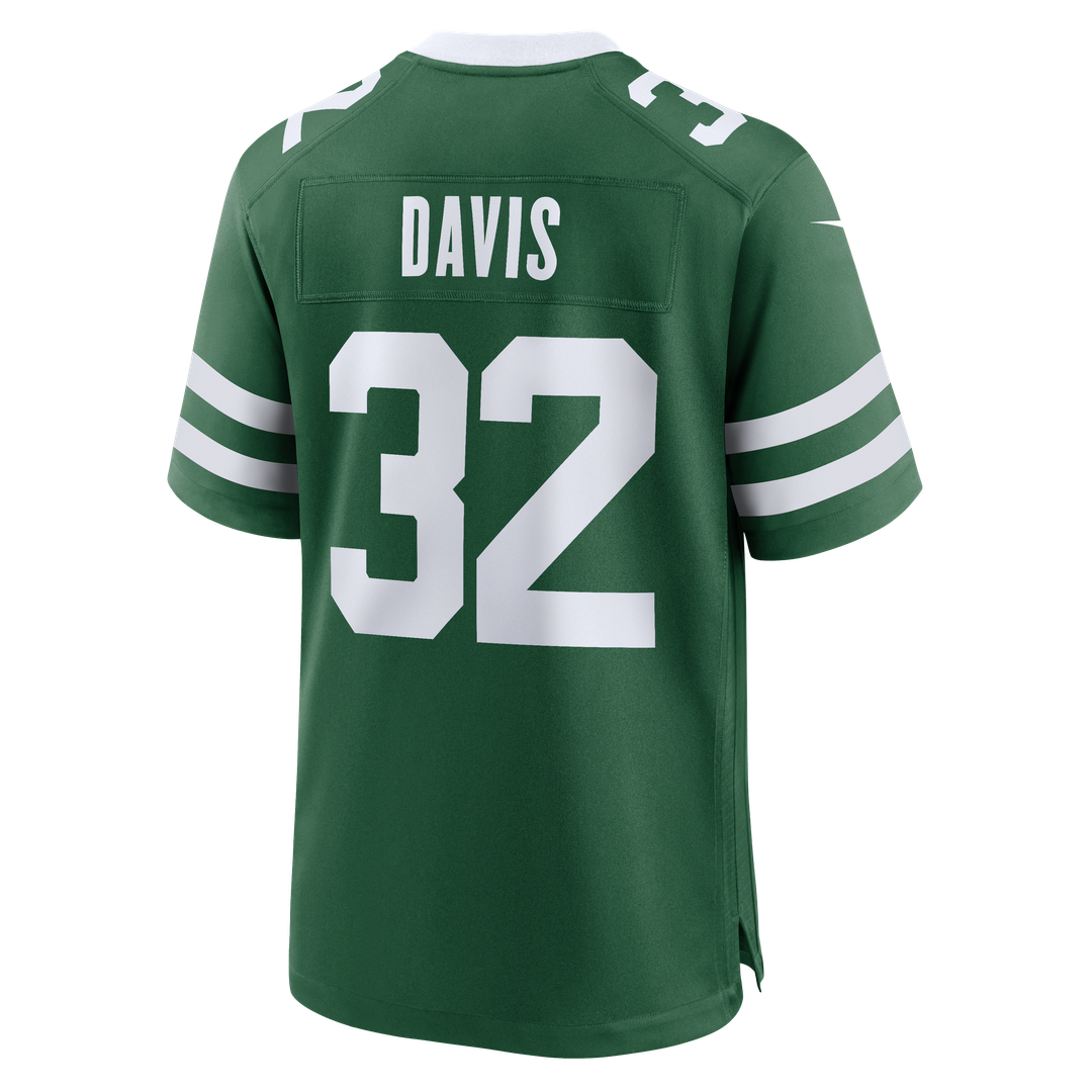 New York Jets Isaiah Davis Nike Team Game Jersey - Legacy Green