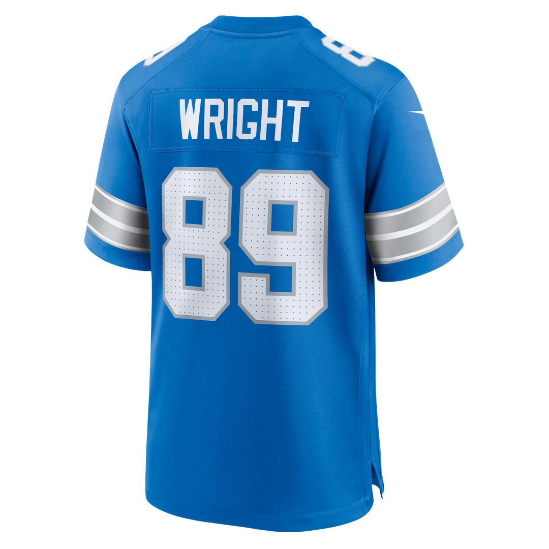 Detroit Lions Brock Wright Nike Team Game Jersey - Blue