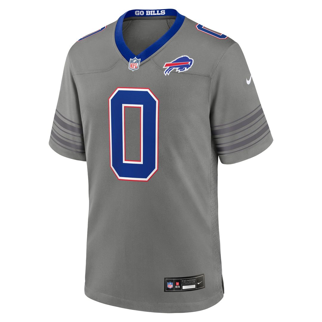 Buffalo Bills Keon Coleman Nike Nickel City Game Jersey - Gray