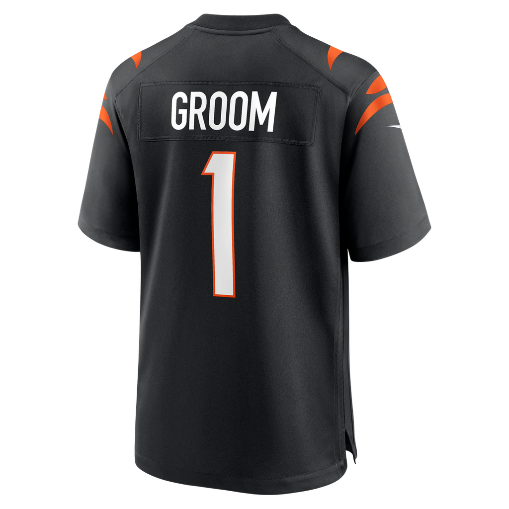 Cincinnati Bengals Number 1 Groom Nike Game Jersey - Black