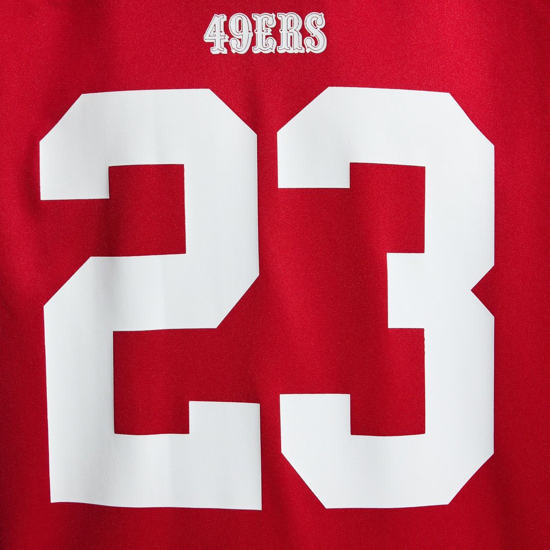 San Francisco 49ers Christian McCaffrey Nike Game Player Jersey - White
