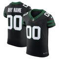 New York Jets Nike Legacy Black Alternate Vapor F.U.S.E. Elite Custom Jersey
