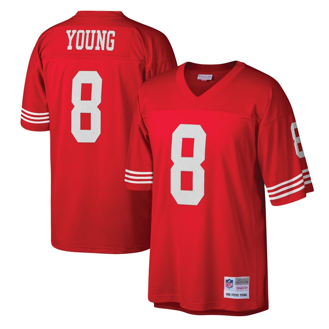 San Francisco 49ers Steve Young Mitchell & Ness Legacy Replica Jersey - Scarlet