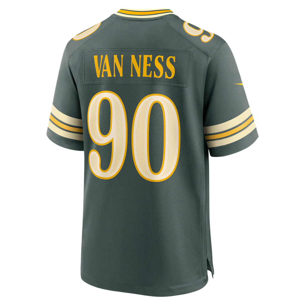 Green Bay Packers Lukas Van Ness Nike 2026 Rivalries Collection Game Jersey - Green