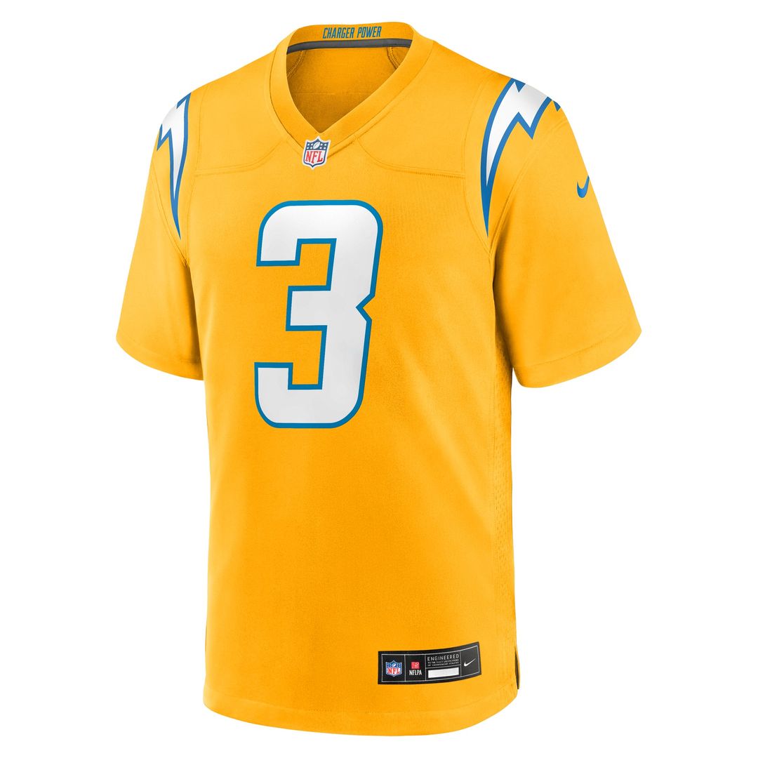 Los Angeles Chargers Derwin James Jr. Nike Alternate Charger Power Game Player Jersey - Gold