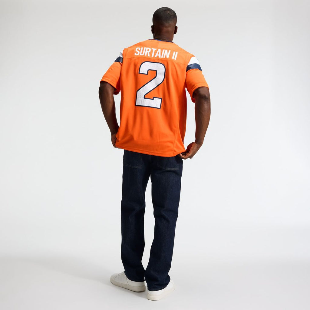 Denver Broncos Pat Surtain II Nike Alternate Vapor F.U.S.E. Stitched Limited Jersey - Navy