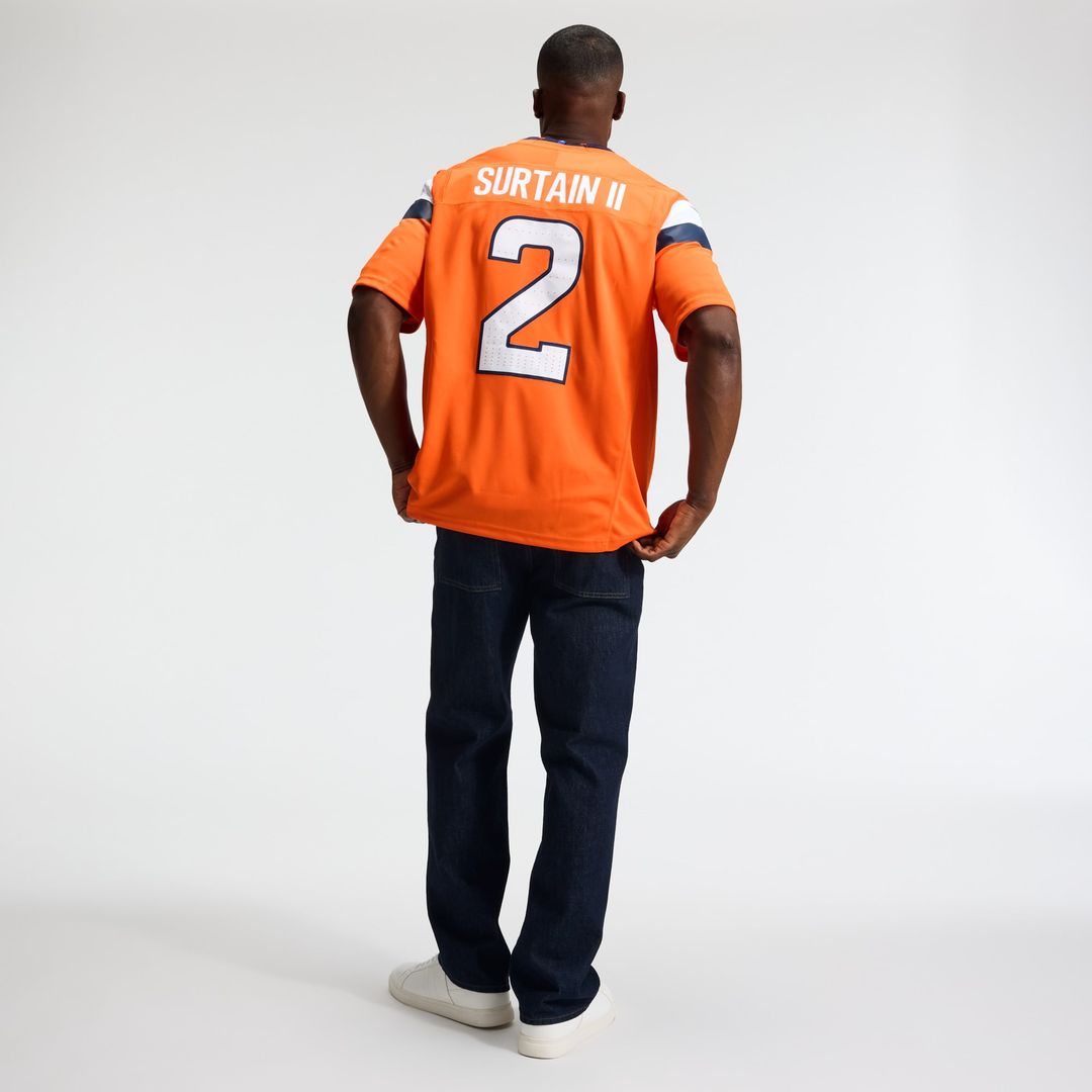 Denver Broncos Pat Surtain II Nike Alternate Vapor F.U.S.E. Stitched Limited Jersey - Navy