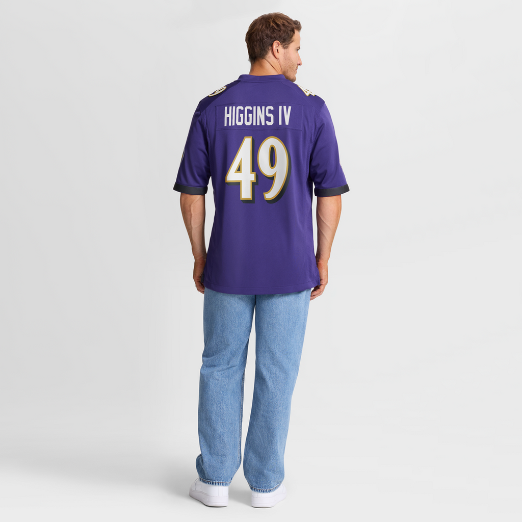 Baltimore Ravens Jay Higgins IV Nike Team Game Jersey - Purple