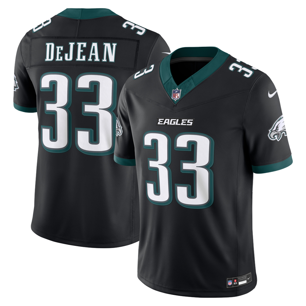 Philadelphia Eagles Cooper DeJean Nike Alternate Vapor F.U.S.E. Stitched Limited Jersey - Black