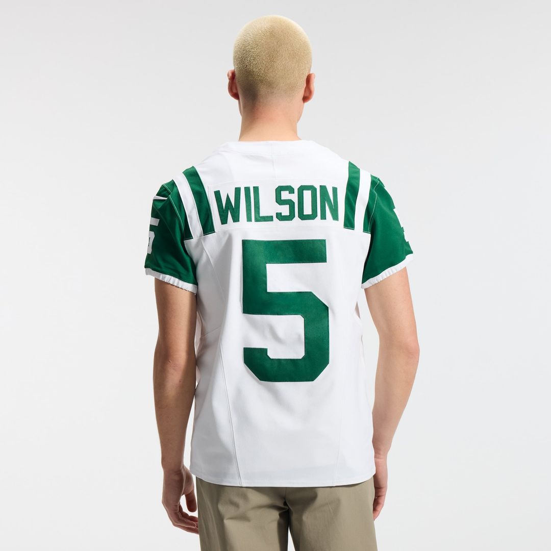 New York Jets Garrett Wilson Nike Classic Alternate Vapor F.U.S.E. Elite Jersey - White