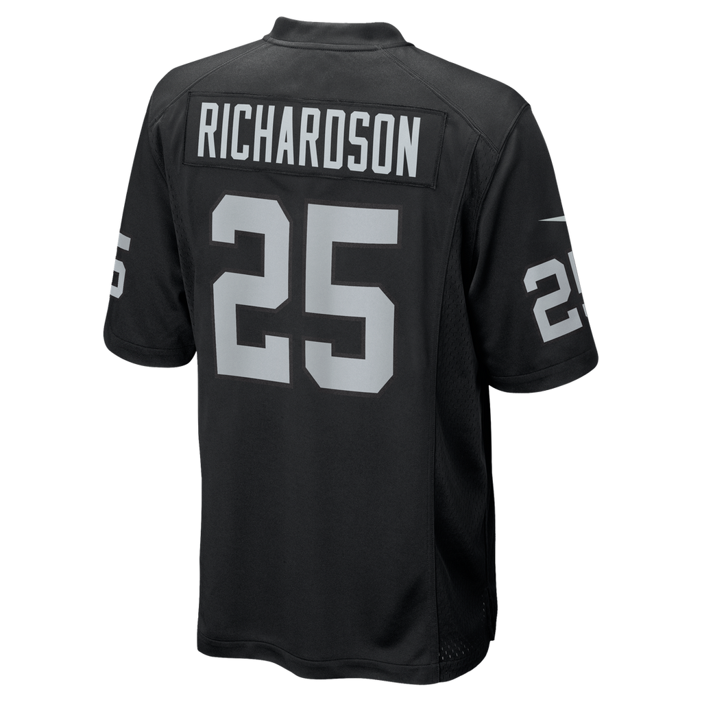 Las Vegas Raiders Decamerion Richardson Nike Team Game Jersey - Black