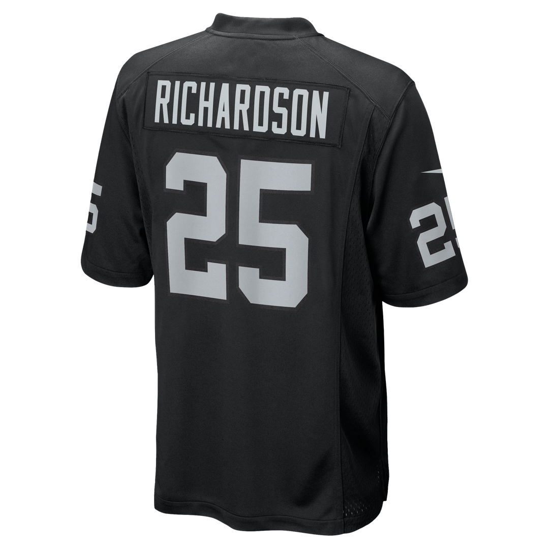Las Vegas Raiders Decamerion Richardson Nike Team Game Jersey - Black