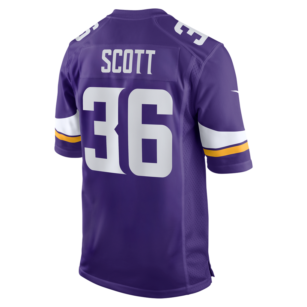Minnesota Vikings Zavier Scott Nike Team Game Jersey - Purple