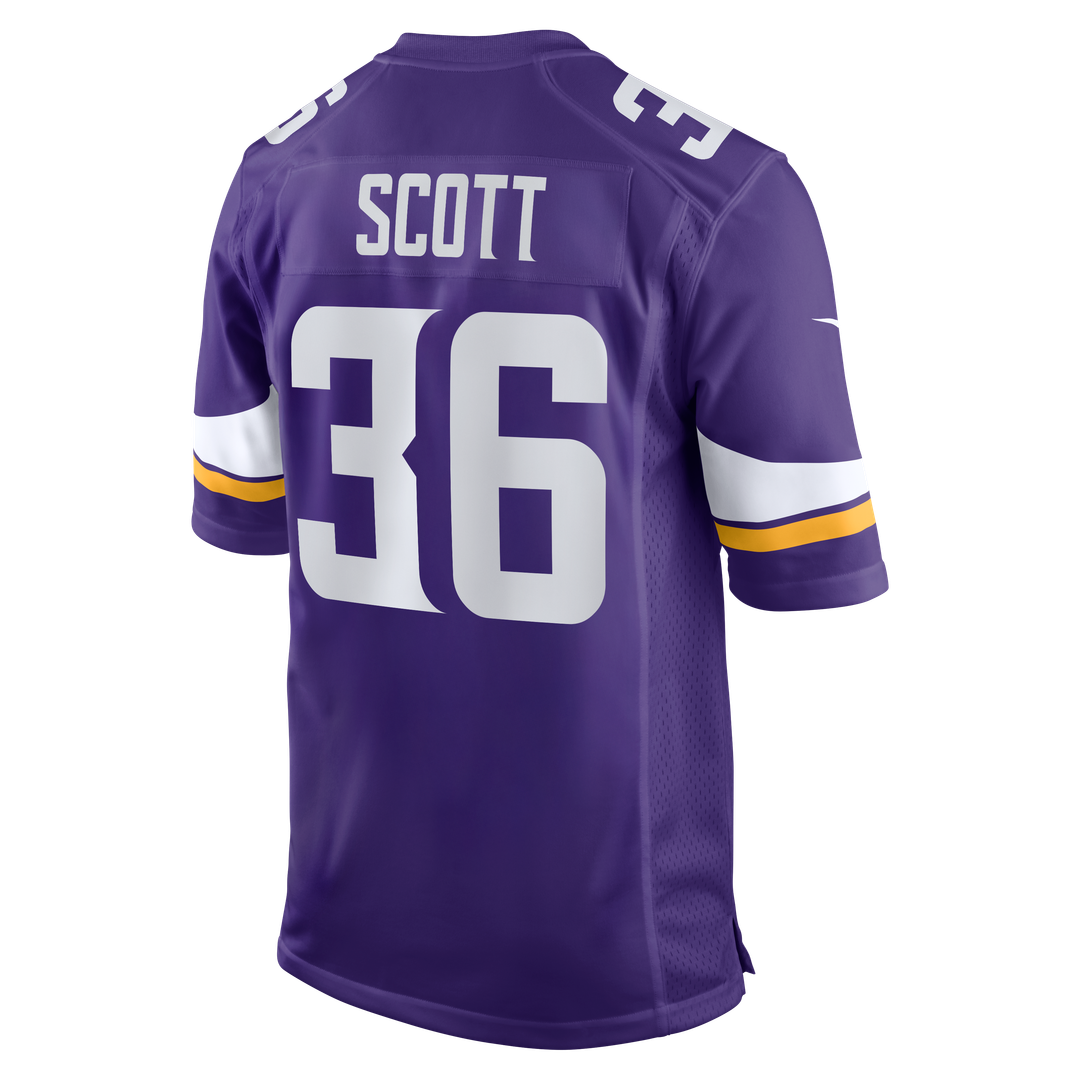 Minnesota Vikings Zavier Scott Nike Team Game Jersey - Purple