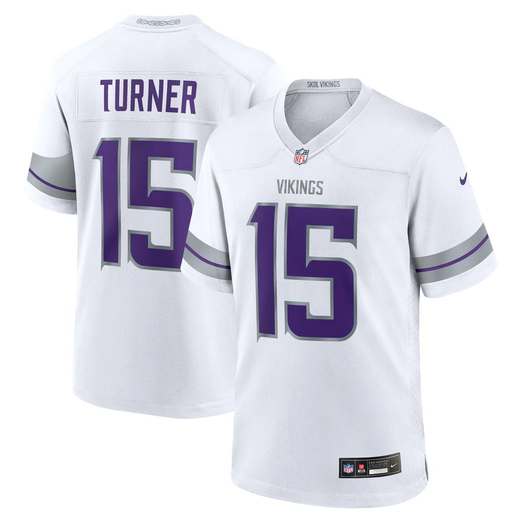 Minnesota Vikings Dallas Turner Nike Game Jersey - Purple