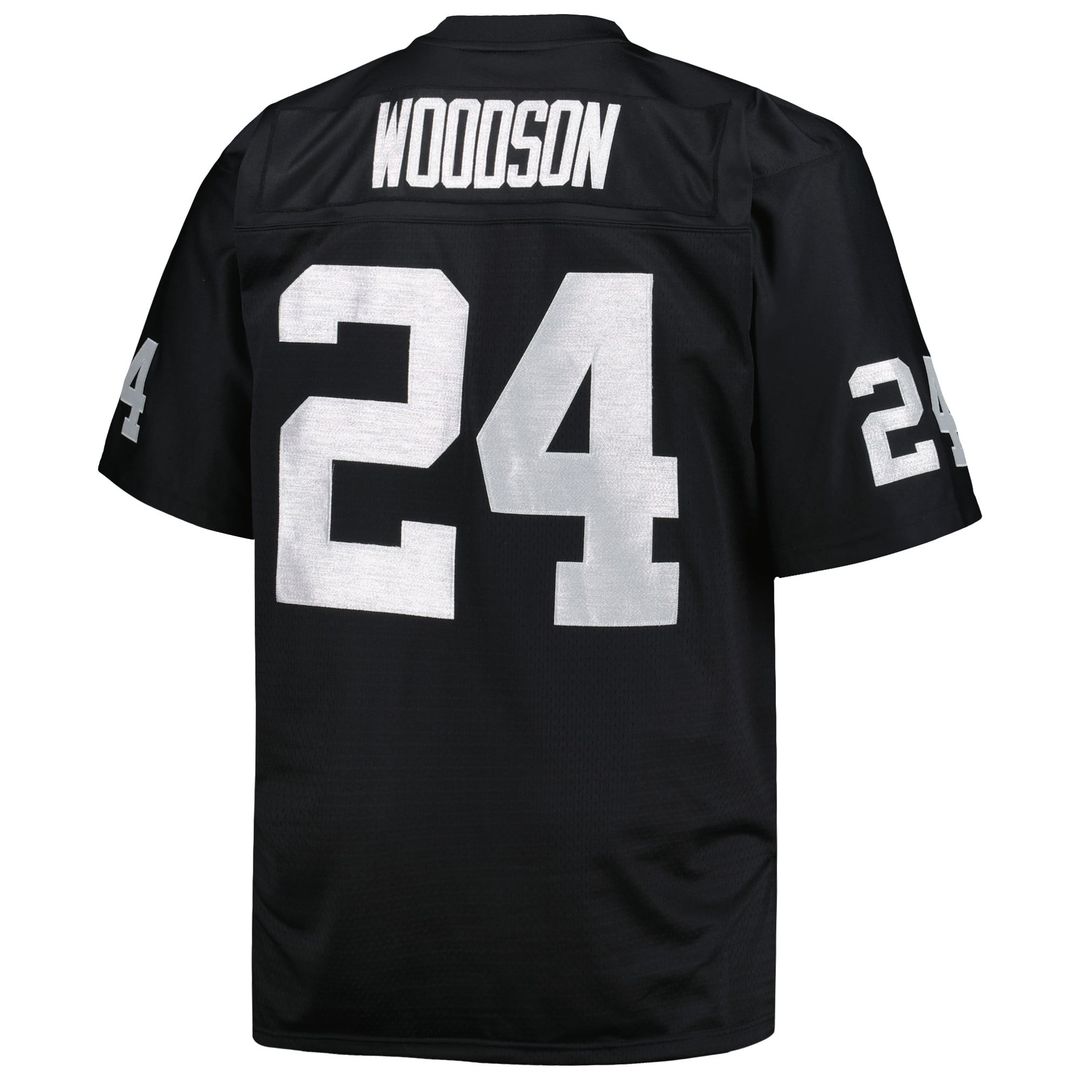 Las Vegas Raiders Charles Woodson Mitchell & Ness Big & Tall 1998 Retired Player Replica Jersey - Black