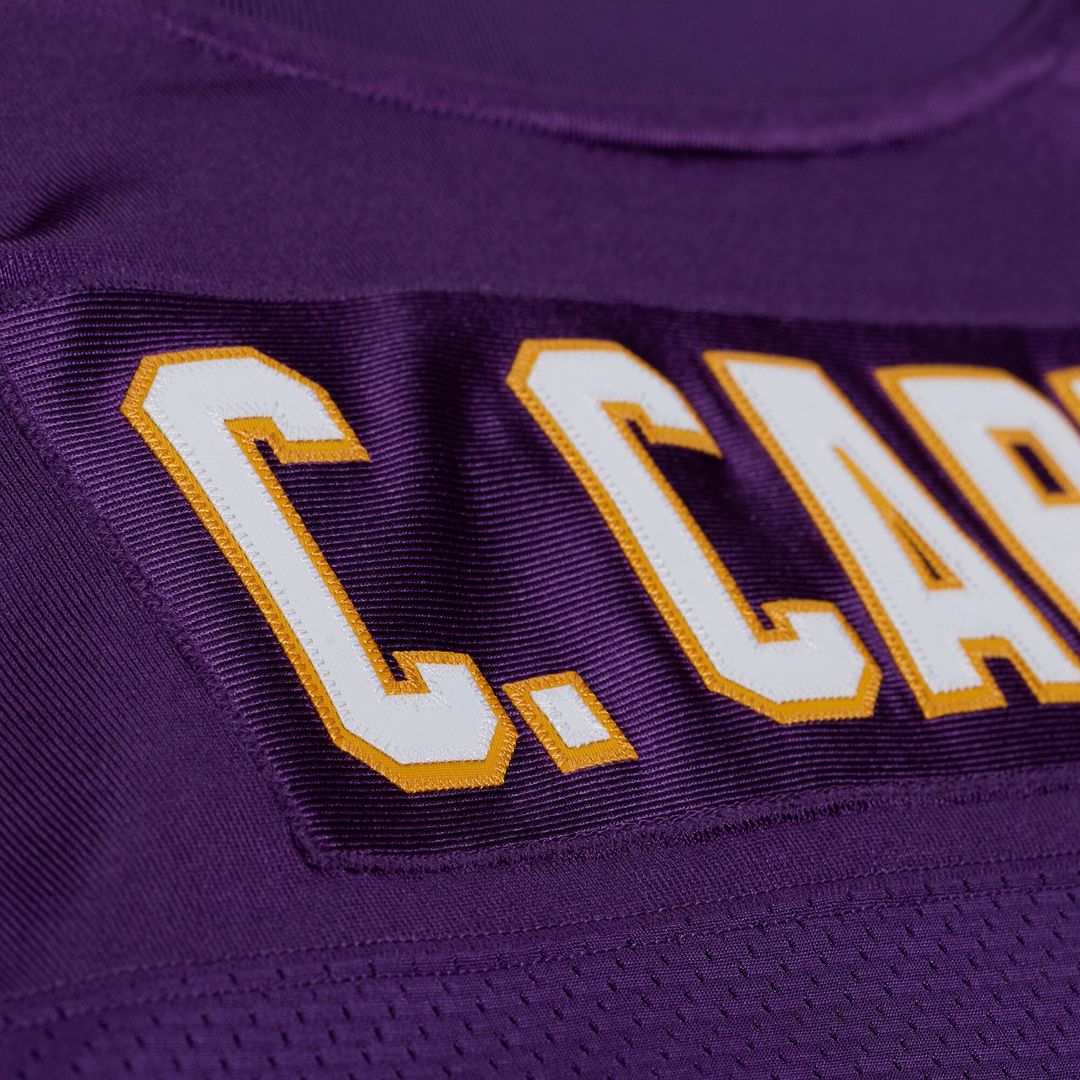 Minnesota Vikings Cris Carter Mitchell & Ness 2001 Authentic Throwback Jersey - Purple