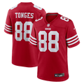 San Francisco 49ers Jake Tonges Nike Team Game Jersey - Scarlet