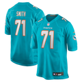 Miami Dolphins Kion Smith Nike Game Jersey - Aqua