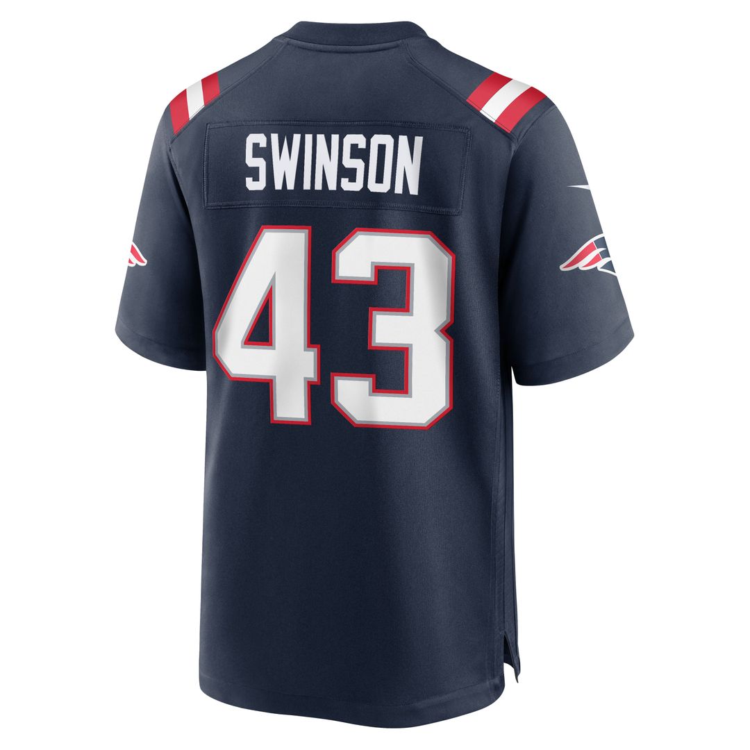 New England Patriots Bradyn Swinson Nike Team Game Jersey - Navy