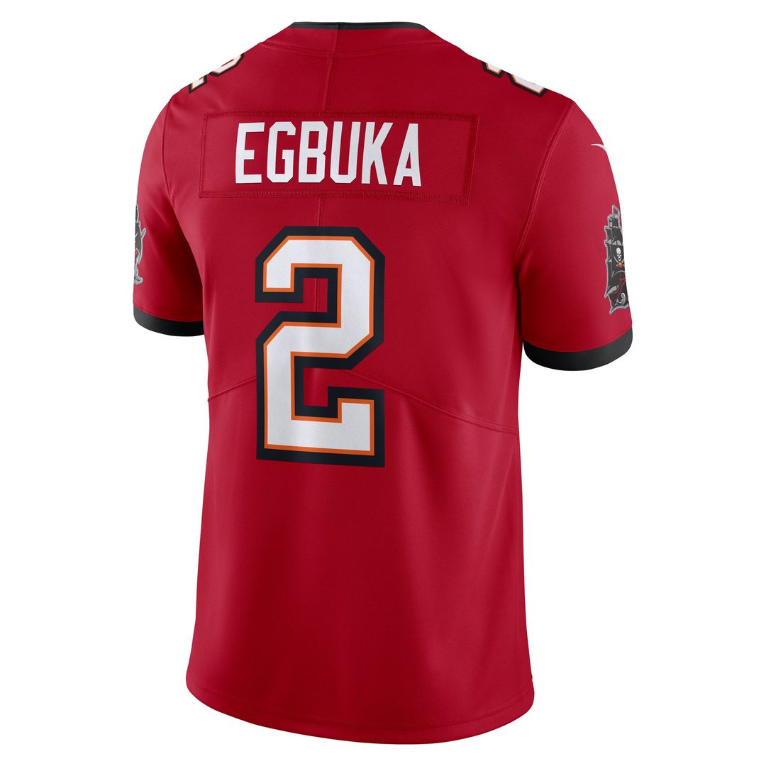 Tampa Bay Buccaneers Emeka Egbuka Nike Vapor Untouchable Stitched Limited Jersey - Red
