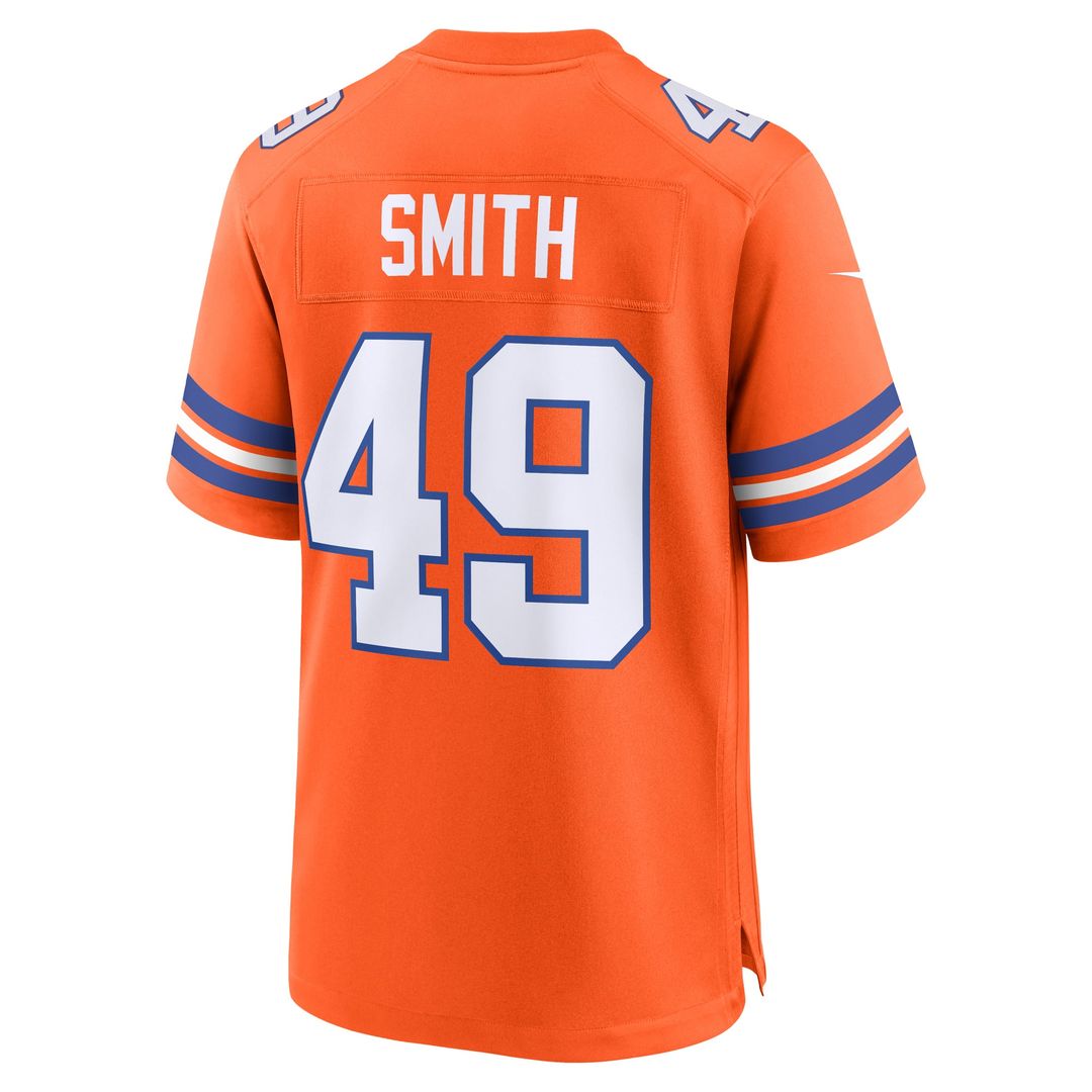 Denver Broncos Dennis Smith Nike Retired Player Alternate Game Jersey - Orange